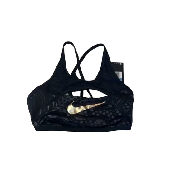 Nike BLACK Tiger Streak Crossback Bikini Swim Top US Small NWT - Picture 6 of 8